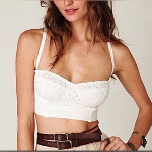 EUC FREE PEOPLE WHITE BRALETTE S